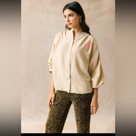 From Paris! fabulous Chic Button Down Blouse - Picture 6 of 6